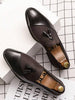 (Size Runs Small) Driving Commute Business Suit Formal Suit American Style New Lightweight Men's Korean Version Slip-On Youth Artificial Leather Shoes