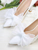 1 Pair (2pcs) Detachable DIY Shoe Clips In White, Apricot, Black, Wine Red, Light Pink, Rose Pink, Apricot Bow Design, Fashion Elegant Shoe Accessories For Women High Heels, Pumps, Office Business, Dating Outfit